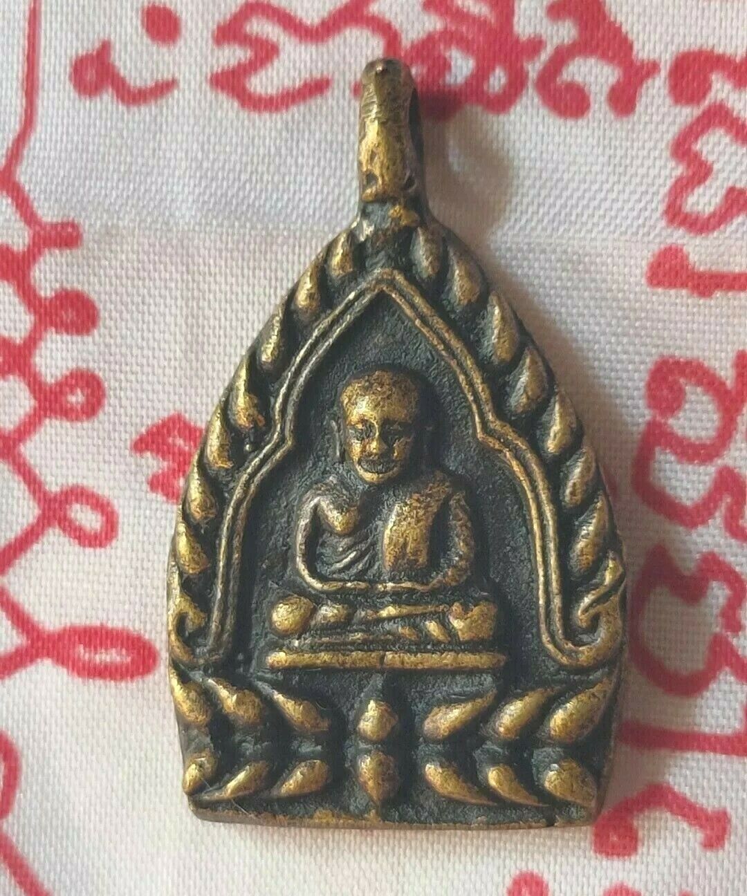 Pendant Phra Lp Ngern Jao Sua Wat Bangklan Buddha Thai Amulet Fetish Yant