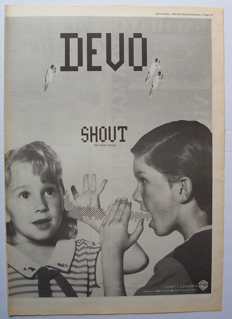 Devo 1984 Original Poster Advert Shout
