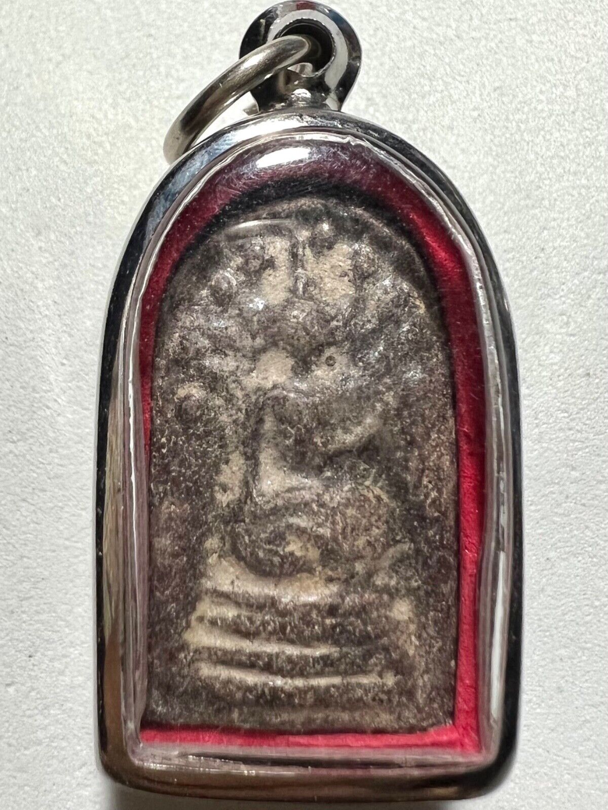 Phra Prokpo Lp Rare Old Thai Buddha Amulet Pendant Magic Ancient Idol#63