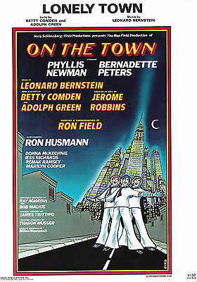 Bernadette Peters "on The Town" Donna Mckechnie / Phyllis Newman '71 Sheet Music