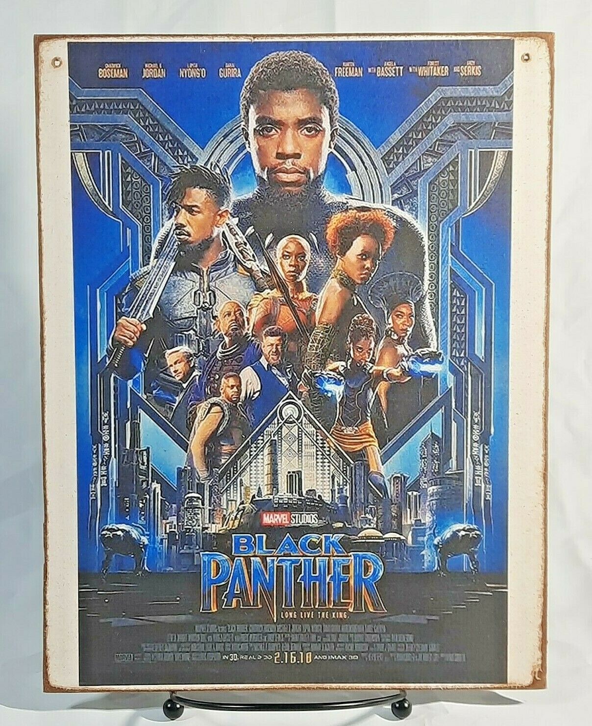 Black Panther Marevl Movie Handmade Vintage Sign