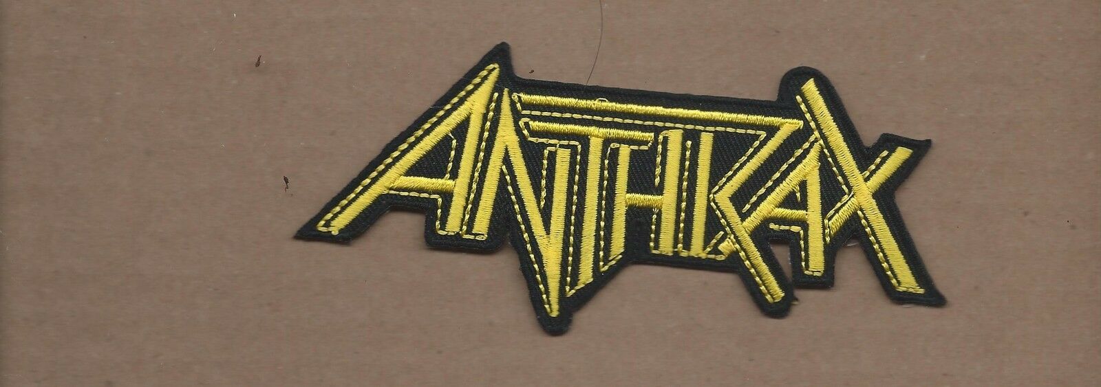 New 2 X 5 Inch Anthirax Iron On Patch Free Shipping