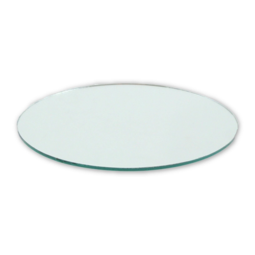 4 Inch Glass Craft Small Round Mirror 2 Pieces Mosaic Mirror Tiles