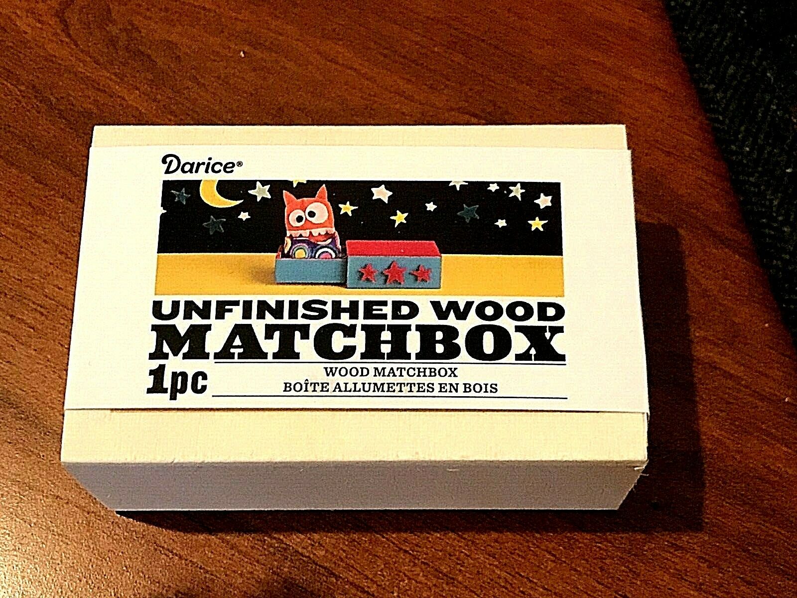 Htf Blackbird Designs Unfinished Wood Matchbox For My Home Scissor Box