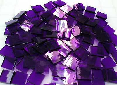 110 Mosaic Tiles 1/2" Purple Iris Waterglass Or 4x7" Stained Glass Sheet!