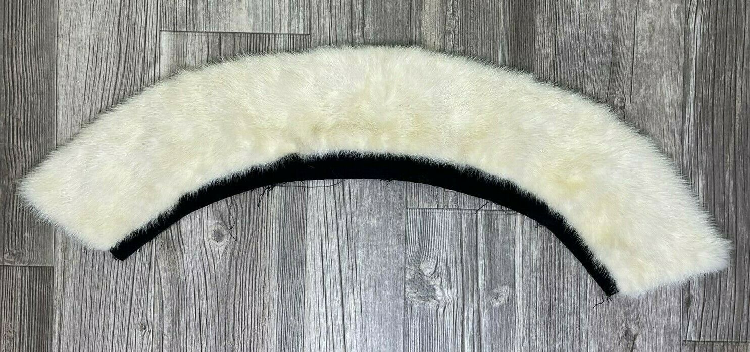 Vintage Cream Fox? Fur Collar  32”x 4"