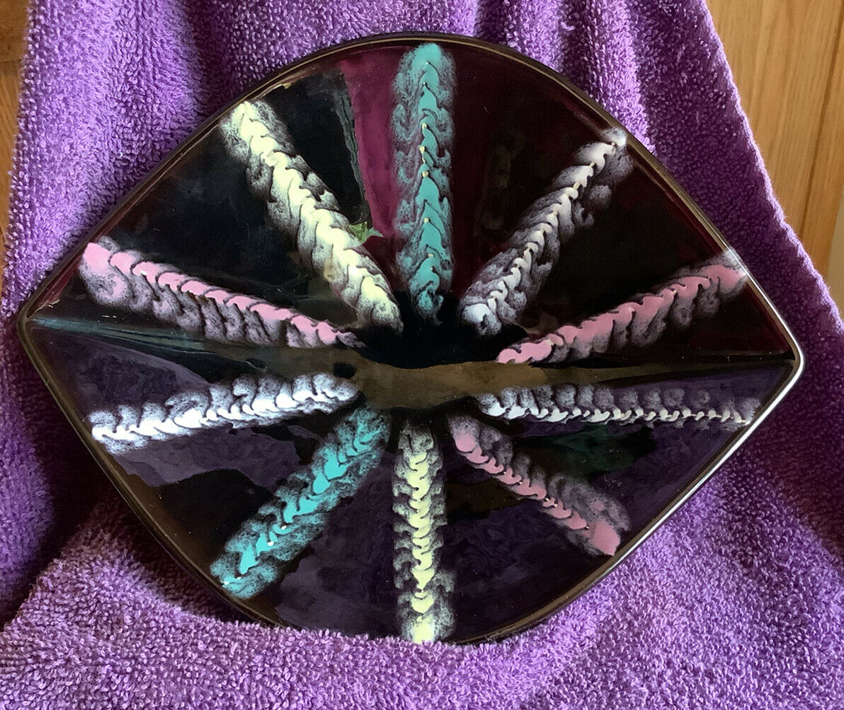 Vintage Mid Century Abstract Marked Numbered Germany Pottery China Bowl Dish