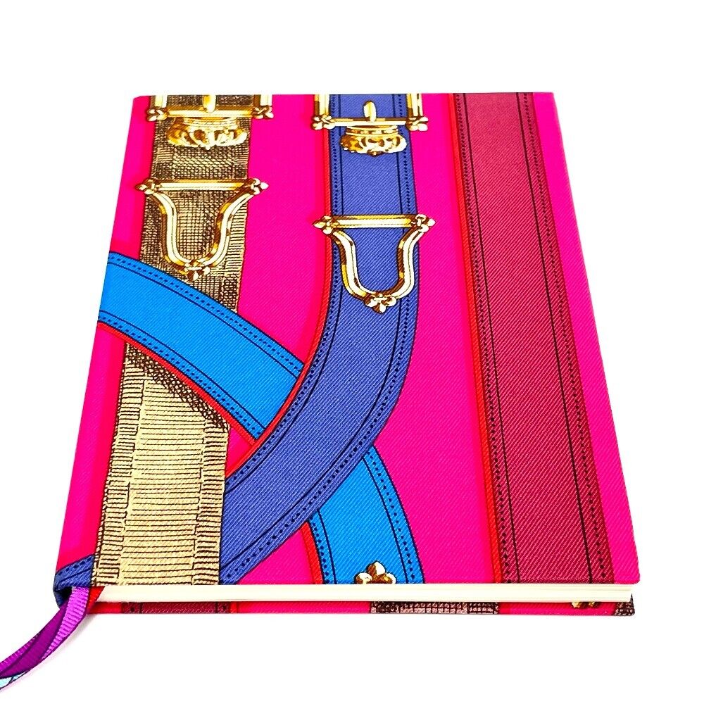 Unused Hermes Silk Note Brazil Print Made In France Notebook Silk / Paper Pink