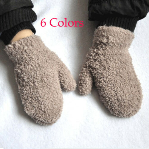 Children Mittens Toddler Baby Kids Girls Boys Winter Warm Cute Thicken Gloves