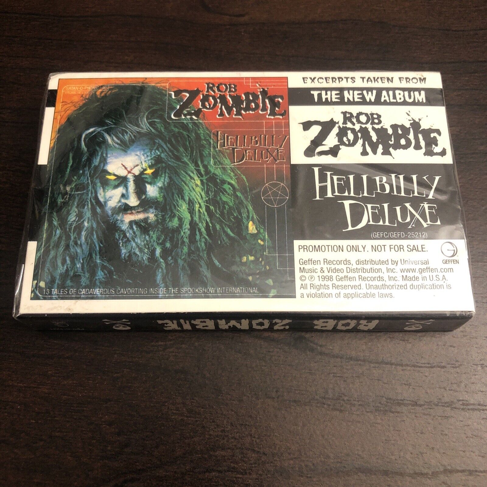 Rob Zombie Hellbilly Deluxe Promo Cassette Tape Sealed 1998 Ultra Rare Htf