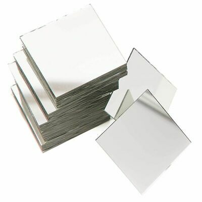 60pcs Craft Square Mirror Mosaic Tiles 2" For Diy Projects Crafts Decorations