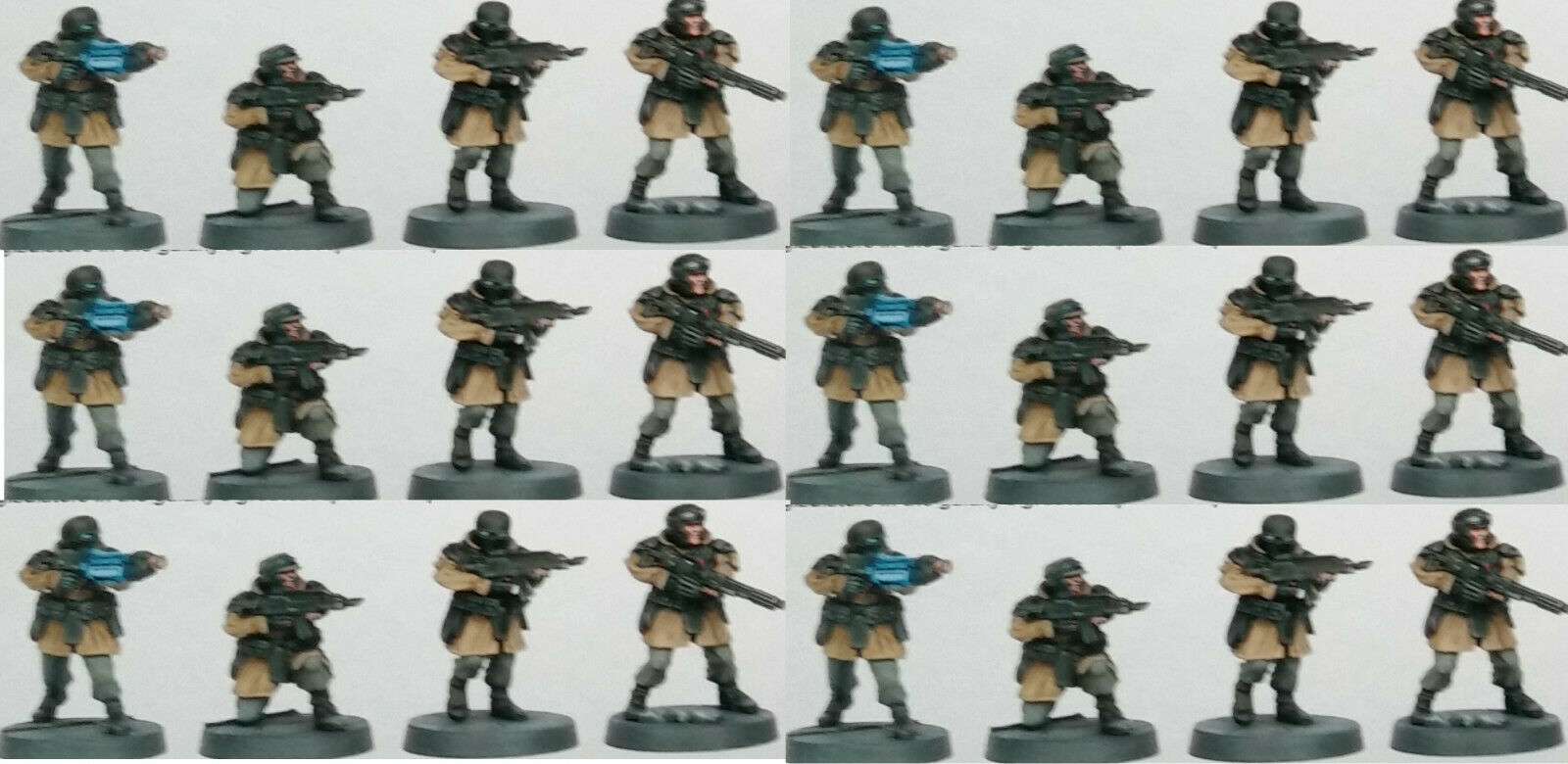 Wargame Atlantic Imperial Guard Infantry Troops X24 New On Sprue 28mm Miniatures