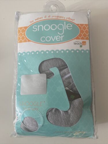 New The Chic Jersey Snoogle Pillow Cover - Light Gray 100% Cotton