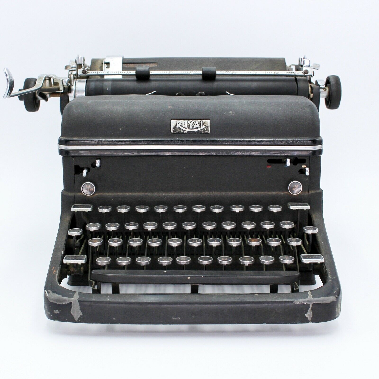 Vintage Royal Kmm Manual Black Typewriter Kmm-3228318 Fair Condition Free Ship