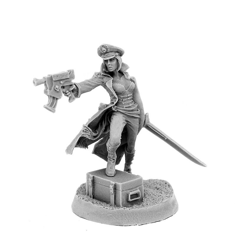 Imperial Female Commissar With Gun