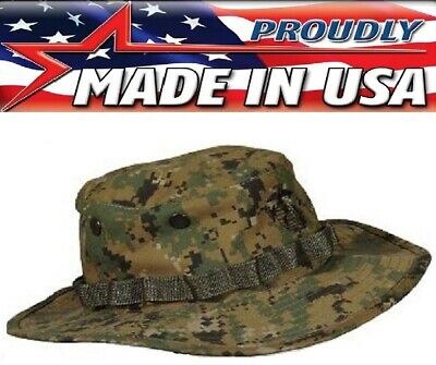 Usmc Marine Marpat Woodland Digital Camouflage Boonie Hat Us Made 573-317