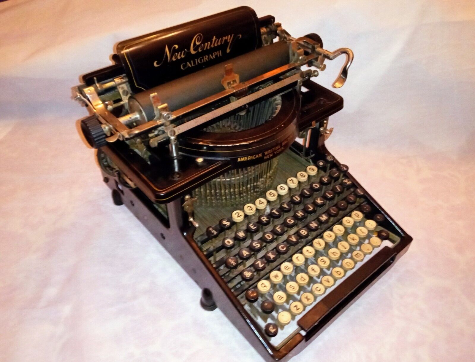New Century Caligraph American Writing Machine Co No 6 1900's Antique Typewriter