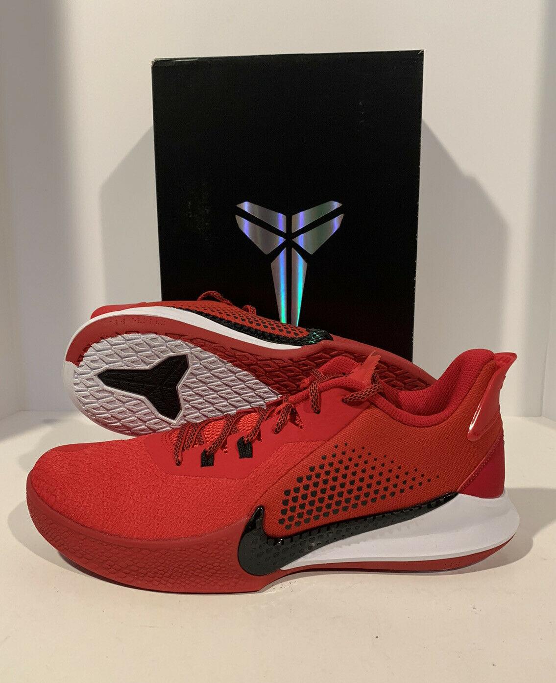 Nike Kobe Mamba Fury Basketball Shoes Men’s 12.5 / Women’s 14 - Red / Black