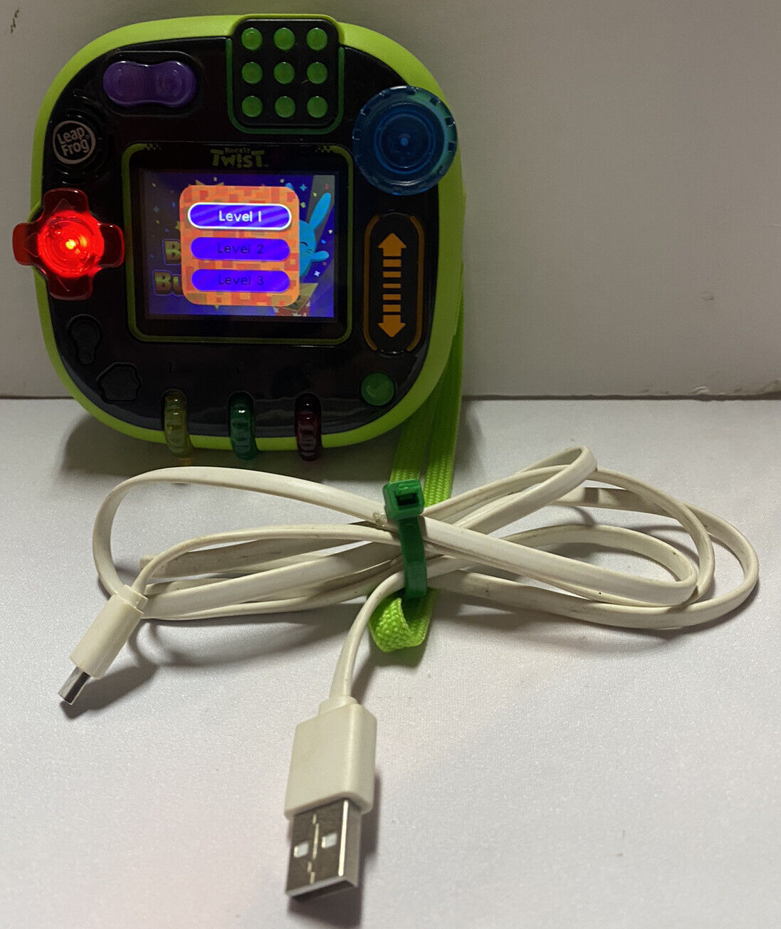 Leapfrog Rockit Twist Handheld Learnings Portable  Game System W/charger - Green