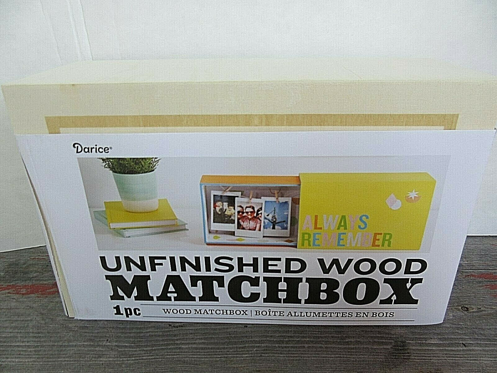 Blackbird Designs Unfinished Wood Matchbox Ripe Pear Scissor Box