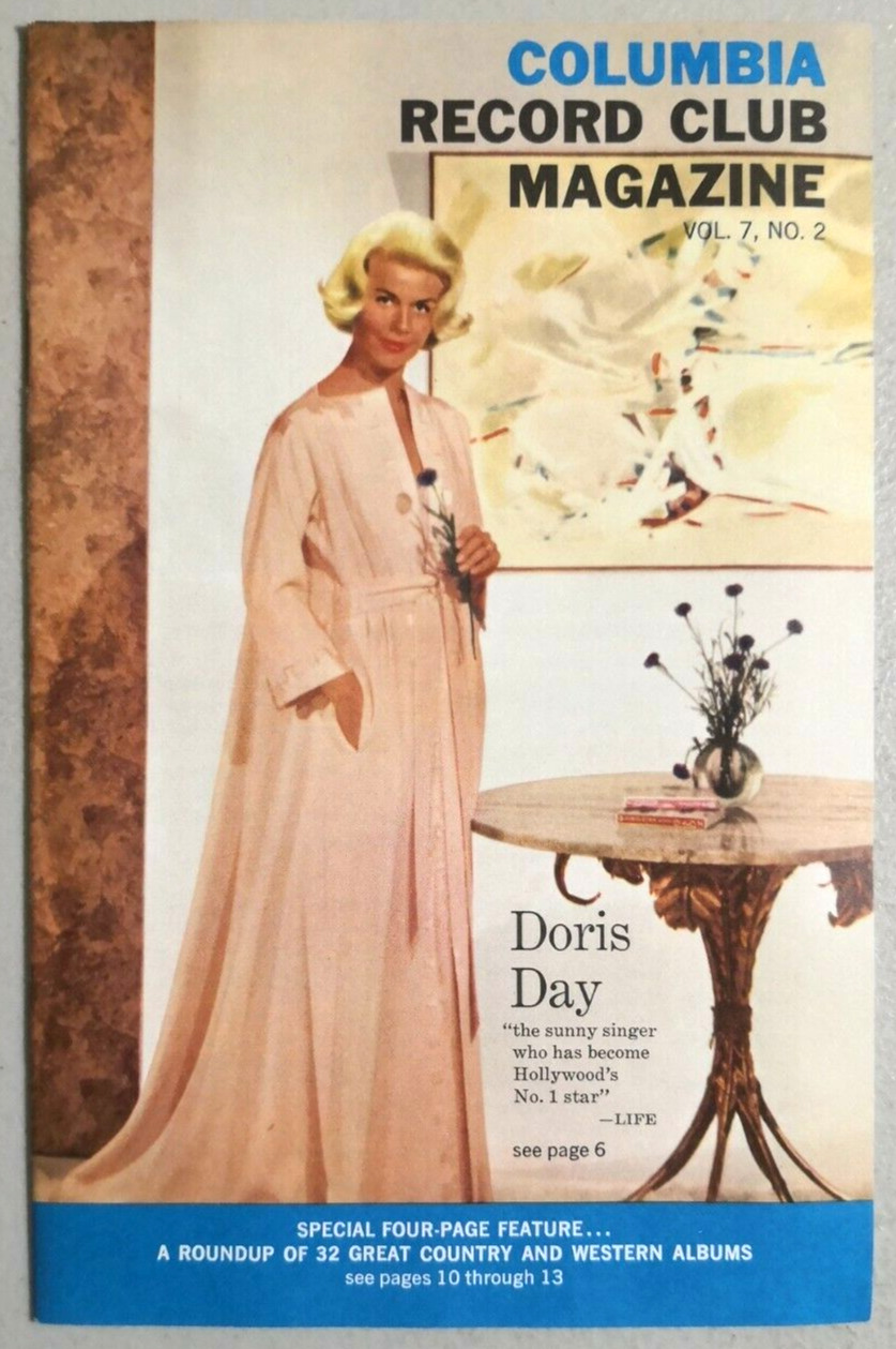1961 Doris Day Columbia Record Club Magazine Nos Rare - 6056
