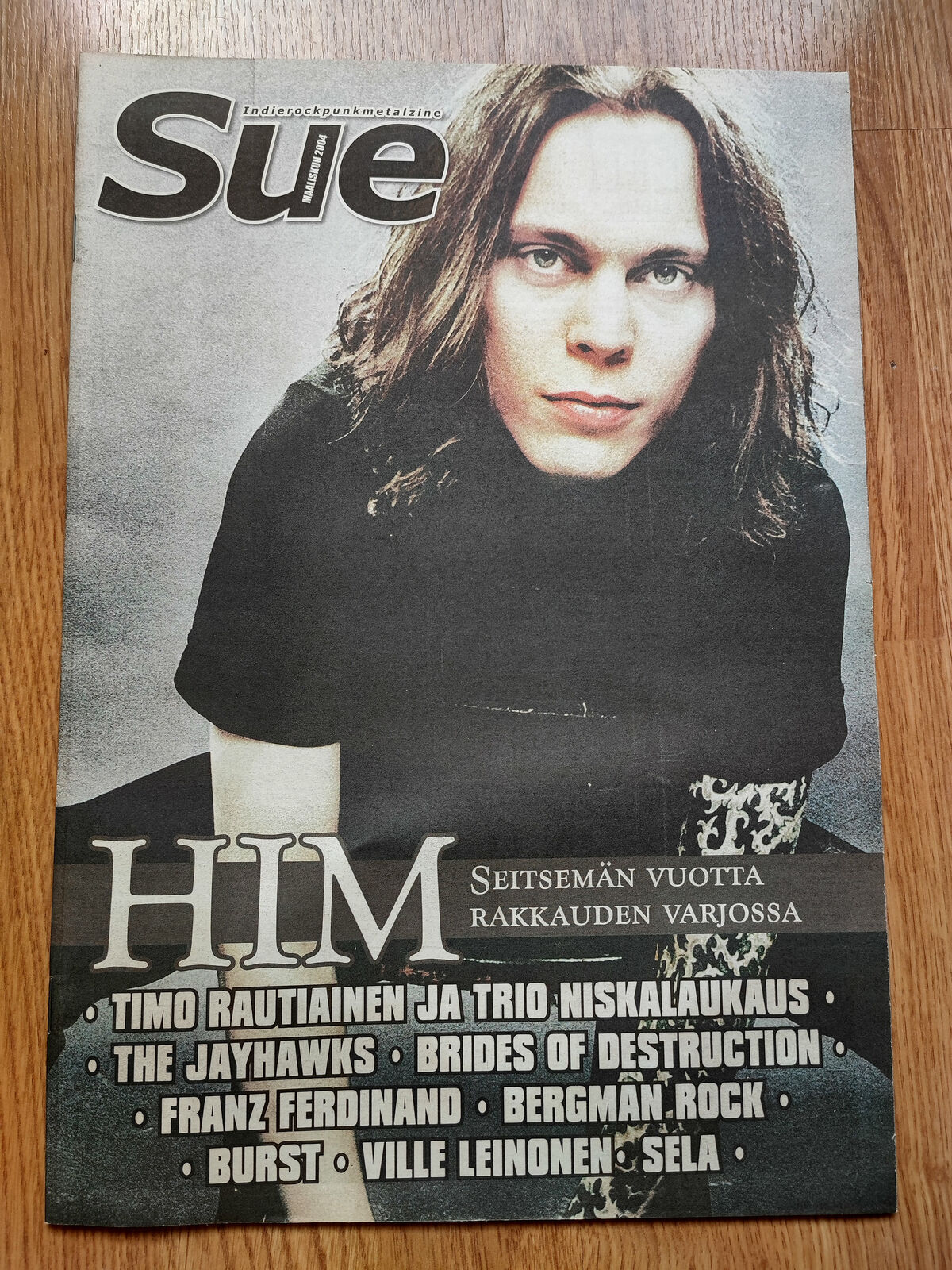 Finnish Sue Magazine 3/2004 : Ville Valo Cover + Him, Franz Ferdinand, Deicide..