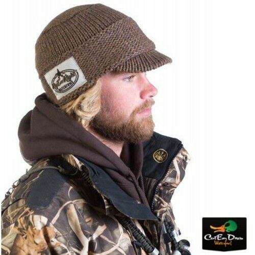 Rig'em Right Waterfowl Heavy Weight Billed Knit Beanie Skull Cap Hat Timber