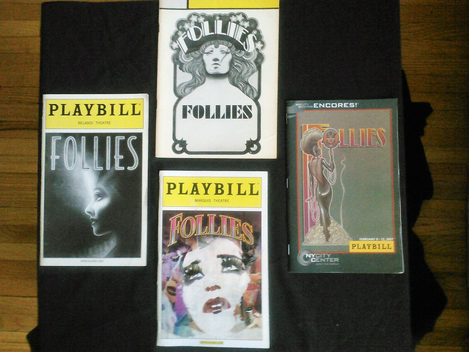 Collection 4 Sondheim Follies Playbills - Nyc