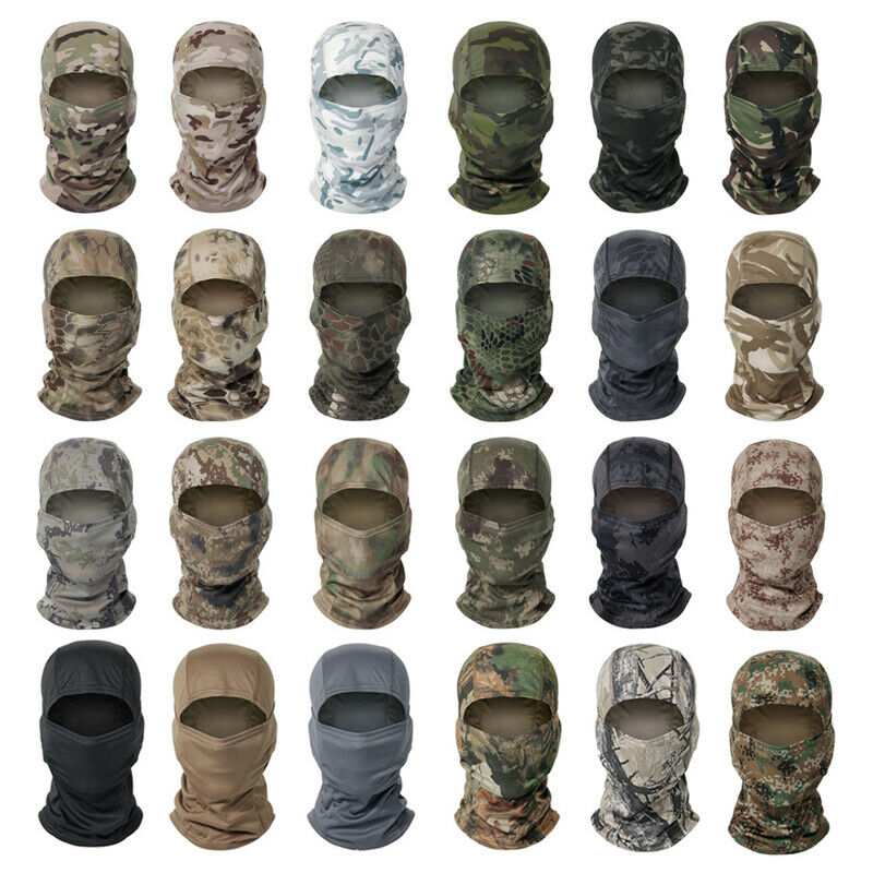 Tactical Camo Hunting Balaclava Neck Gaiter Face Mask Bandana Scarves Headwear