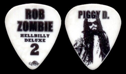 Rob Zombie = 2010 Hellbilly Deluxe "piggy D" Guitar Pick (white)