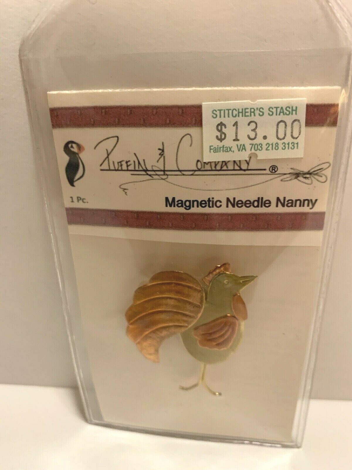 Puffin And Company Magnetic Needle Nanny Rooster New! 50% Off Cross Stitch