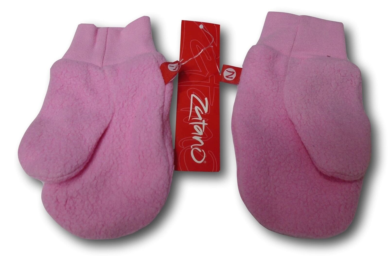 Zutano Hot Pink Coozie Fleece Baby Mittens - One Size