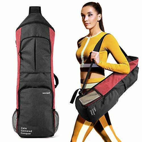 Yoga Mat Carrier Bag,yoga Sling Backpack Fit 1/2" Thick Mat &water Bottle Holder
