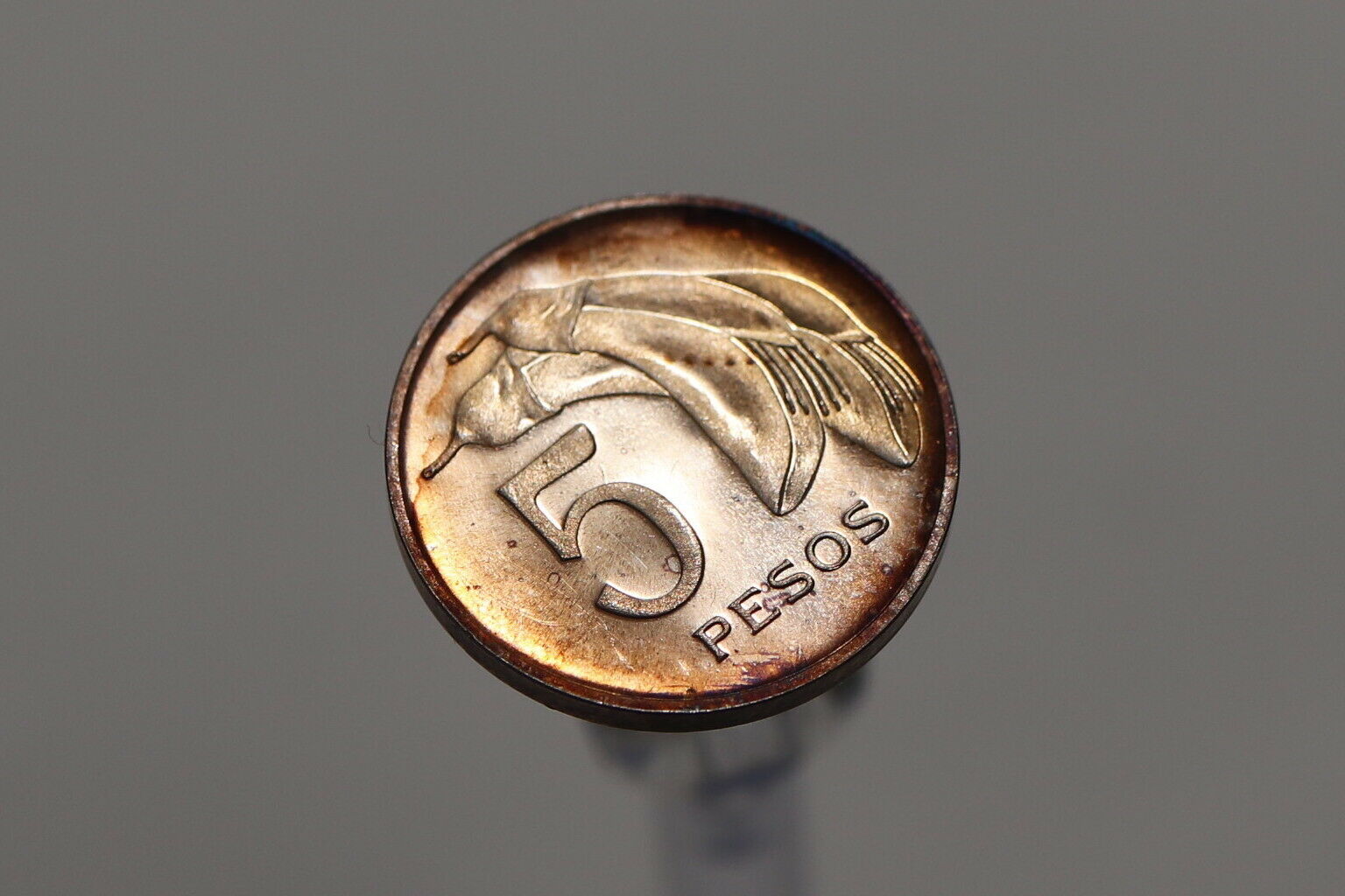 Uruguay 5 Pesos 1968 Proof Very Rare B15 #s2565
