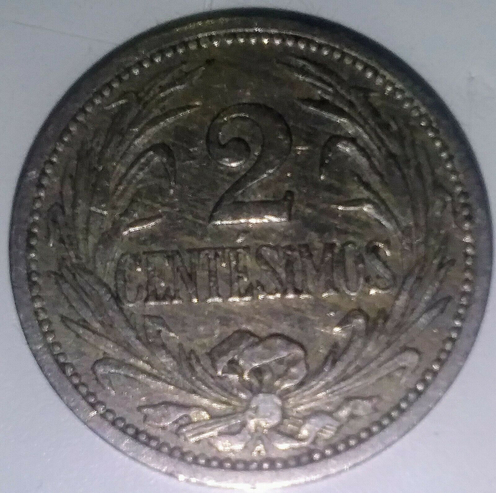 1909 Uruguay 2 Centesimos - High Quality Rare Coin - Lot #s27