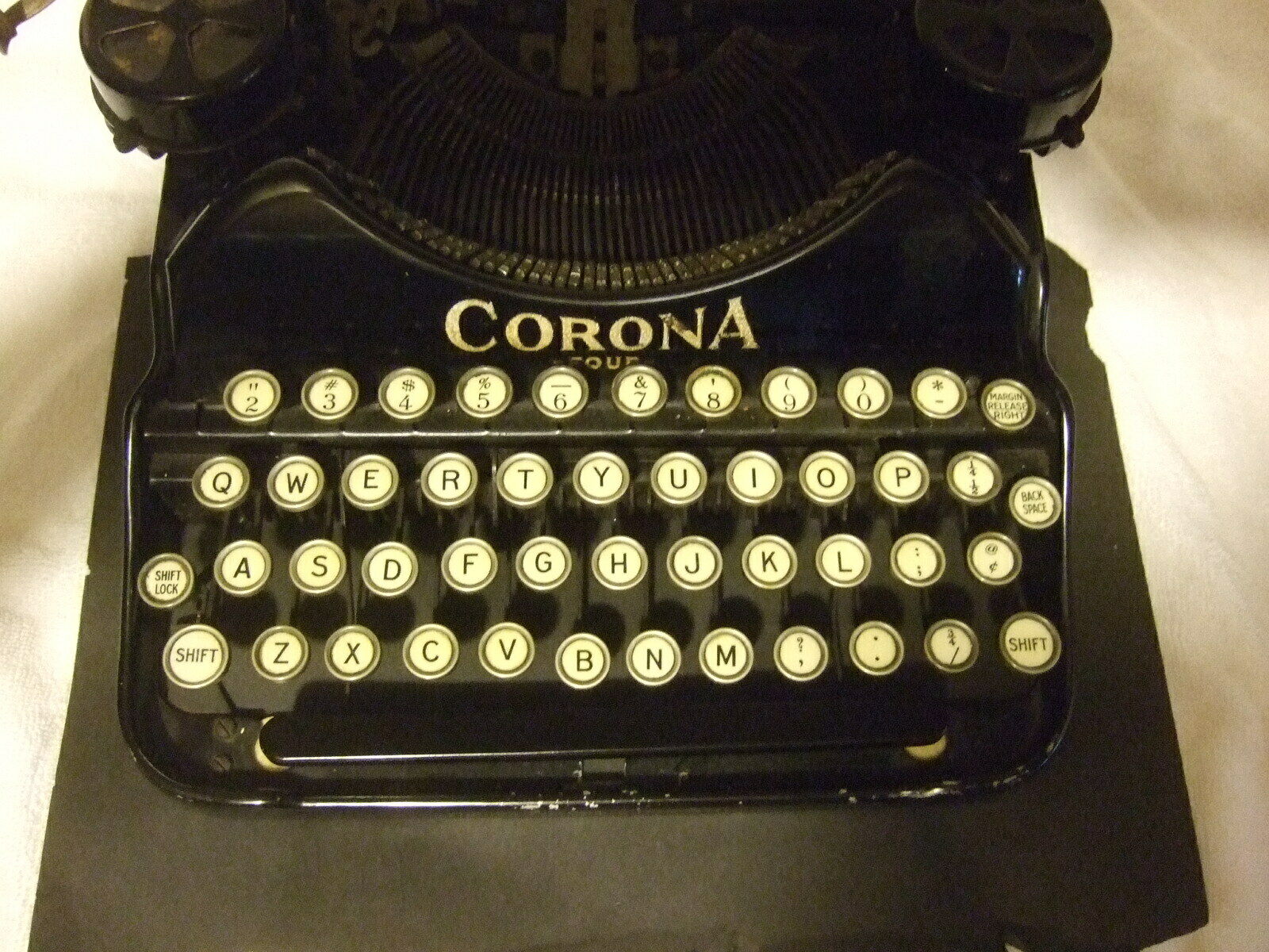 Antique Typewriter Corona Four