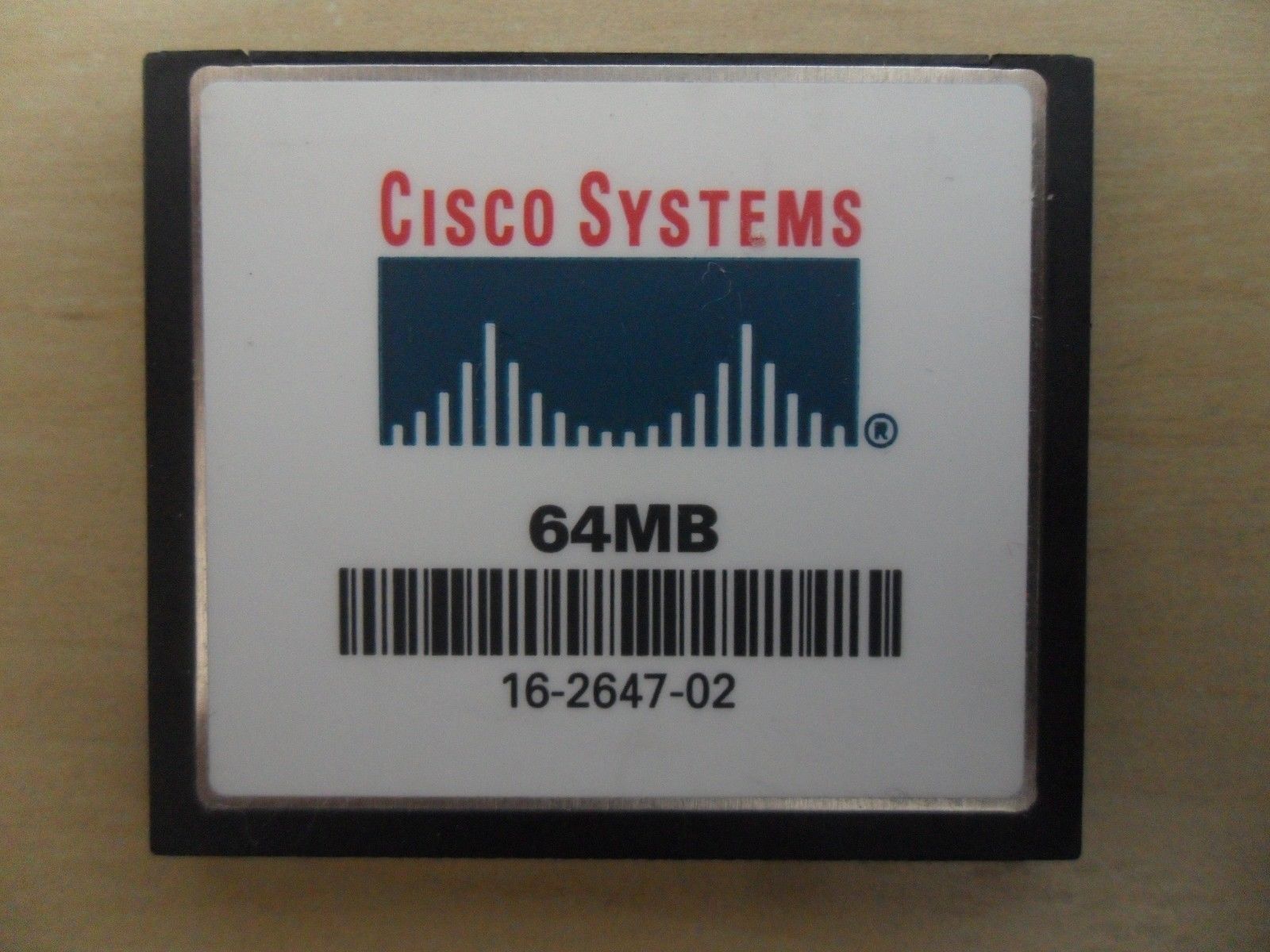 Cisco 64 Mb Cf Compact Flash Memory Card 2801 2811 2821 2851 3825 3845 2900 3900
