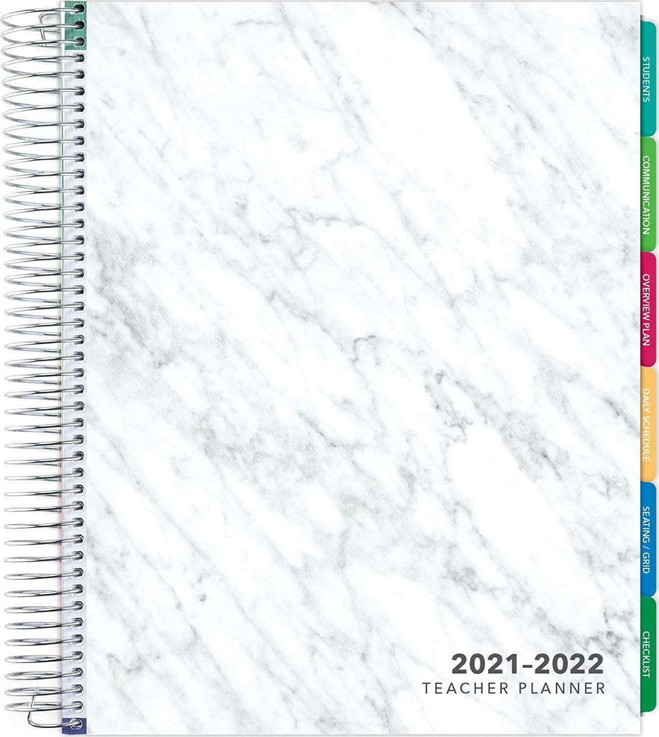 Deluxe 2021-2022 Dated Teacher Planner: 8.5 X11  Includes 7 Periods, Page Tabs,