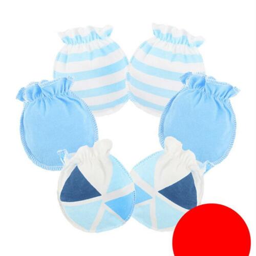 Infant Baby Girl Boy Anti Scratch Mitts Cotton Cute Mittens Gloves W