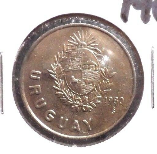 Circulated 1980 N$1 Uruguay Coin (70716)