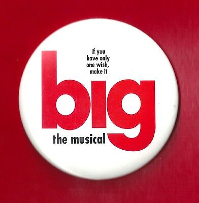 Maltby & Shire "big" (the Musical) Daniel Jenkins 1996 Large Broadway Pinback