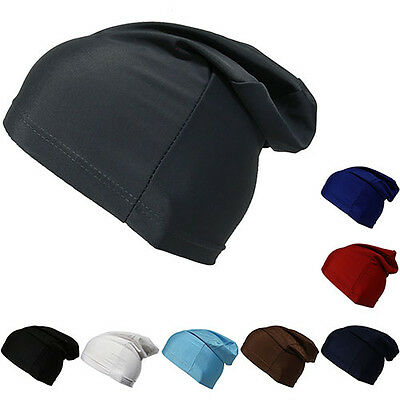 Beanie Dome Cap Slouch Spandex Liner Sports Biker Football Beanie Hat Headwrap
