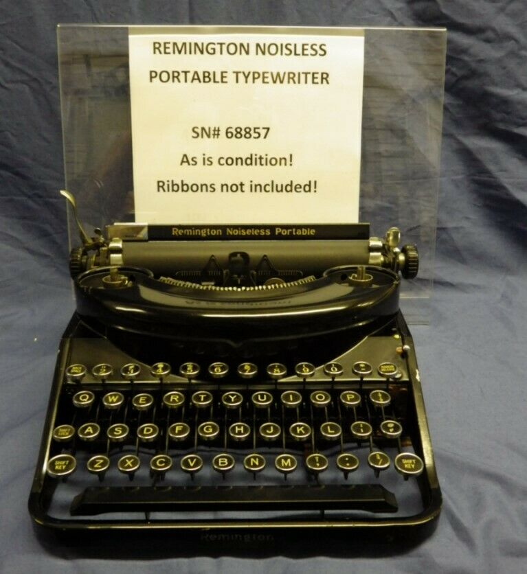 Remington Noiseless Portable Antique Typewriter