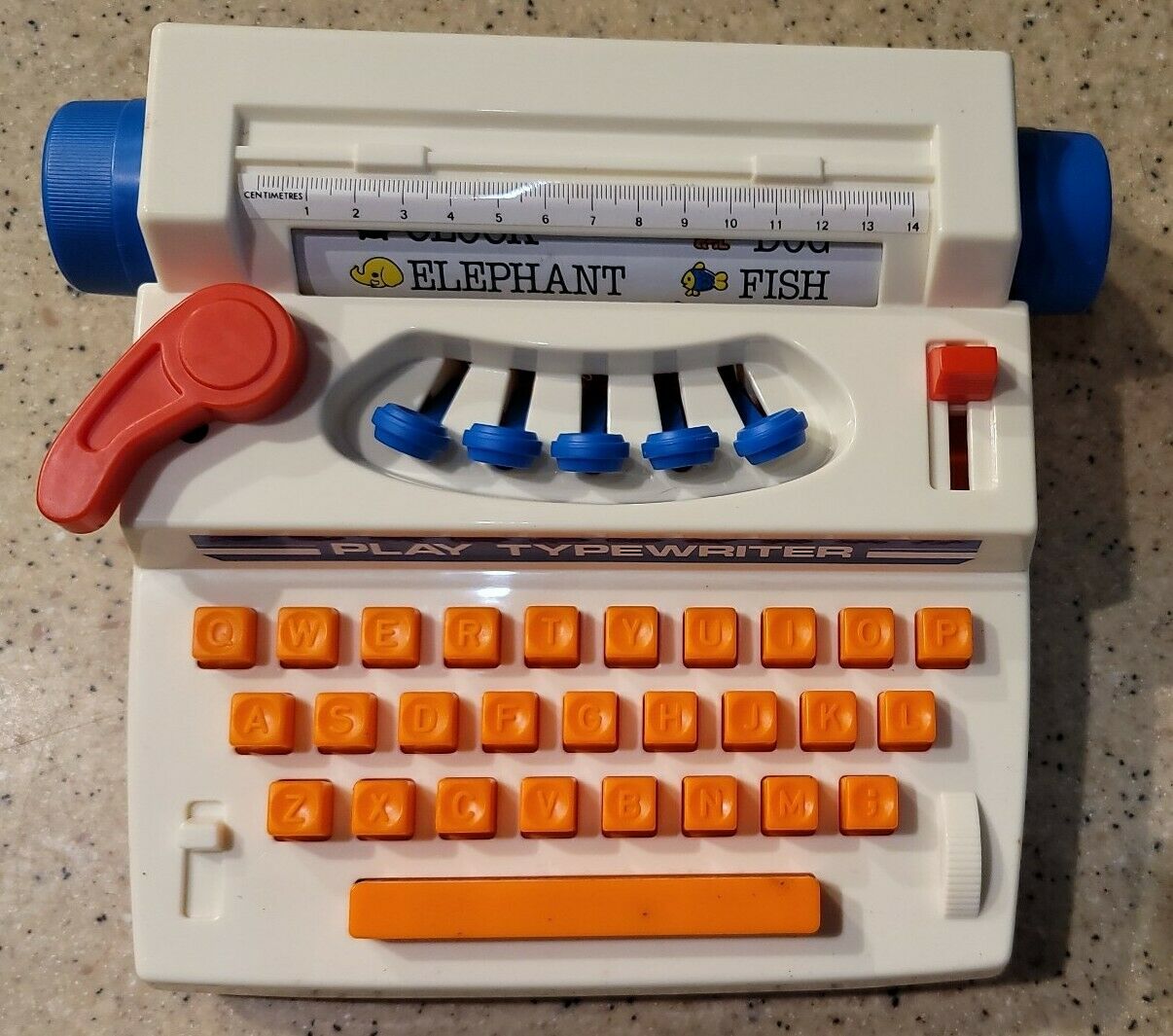 Vintage Antique Toy Typewriter Play Typewriter Plastic